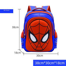 Load image into Gallery viewer, The KedStore blue 38cm Spiderman School Bag Captain America Children Anime Figure Backpack Primary Kids