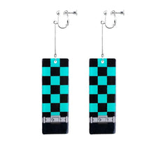 Load image into Gallery viewer, The KedStore C-3 Hot Anime Earrings for Demon Slayer Tanjiro Nezuko Cosplay Props Jewelry Accessores Double-sided Acrylic Charm Unisex