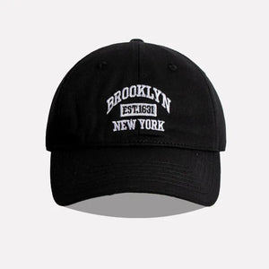The KedStore C black / Adjustable Retro Washed Cotton Baseball Cap Men Women Letter Embroidery Hip Hop Hat Unisex Spring Summer Adjustable Snapback Sports Caps