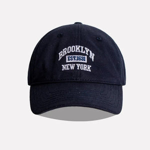 The KedStore C navy / Adjustable Retro Washed Cotton Baseball Cap Men Women Letter Embroidery Hip Hop Hat Unisex Spring Summer Adjustable Snapback Sports Caps