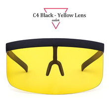 Load image into Gallery viewer, The KedStore C4 Yellow Lens / SHOW AS PICTURES Oversize Shield Visor Sunglasses - ALOZ MICC