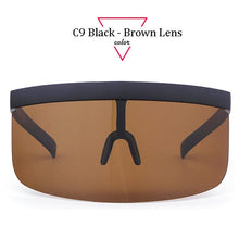 Load image into Gallery viewer, The KedStore C9 Brown Lens / SHOW AS PICTURES Oversize Shield Visor Sunglasses - ALOZ MICC