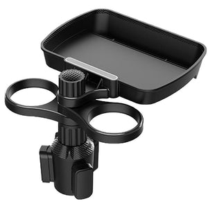 The KedStore Car Cup Holder Tray With Swivel Base 360 Degree Adjustable Car Cup Holder