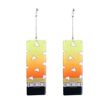 Load image into Gallery viewer, The KedStore D-1 Hot Anime Earrings for Demon Slayer Tanjiro Nezuko Cosplay Props Jewelry Accessores Double-sided Acrylic Charm Unisex