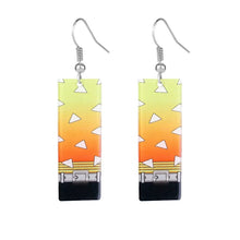 Load image into Gallery viewer, The KedStore D-2 Hot Anime Earrings for Demon Slayer Tanjiro Nezuko Cosplay Props Jewelry Accessores Double-sided Acrylic Charm Unisex