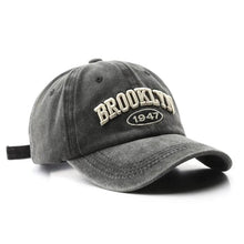 Load image into Gallery viewer, The KedStore D black / Adjustable Retro Washed Cotton Baseball Cap Men Women Letter Embroidery Hip Hop Hat Unisex Spring Summer Adjustable Snapback Sports Caps
