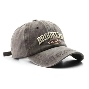 The KedStore D coffee / Adjustable Retro Washed Cotton Baseball Cap Men Women Letter Embroidery Hip Hop Hat Unisex Spring Summer Adjustable Snapback Sports Caps