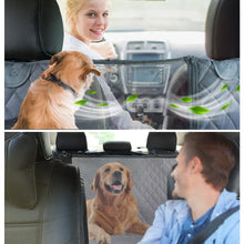 Load image into Gallery viewer, Dog Car Seat Cover with View Mesh / Waterproof Pet Carrier Back Seat Mat Hammock