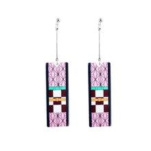 Load image into Gallery viewer, Hot Anime Earrings for Demon Slayer Tanjiro Nezuko Cosplay Props Jewelry Accessores Double-sided Acrylic Charm Unisex