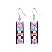 Load image into Gallery viewer, The KedStore E-2 Hot Anime Earrings for Demon Slayer Tanjiro Nezuko Cosplay Props Jewelry Accessores Double-sided Acrylic Charm Unisex
