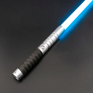 The KedStore E01-A-silver / United States / Standard Baselit TXQSABER Lightsaber Neo Pixel RGB Smooth Swing Metal Hilt for Heavy Dueling 12 Color Force FOC Blaster Laser Sword Jedi Toys