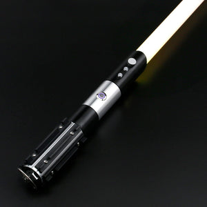 The KedStore E18 Dava black / United States / Standard Baselit RGB Lightsaber Metal Handle Heavy Dueling 12 Color LED Change Volume Adjustment Force 6 Sound