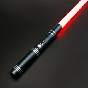 The KedStore E25 black / United States / Standard Baselit RGB Lightsaber Metal Handle Heavy Dueling 12 Color LED Change Volume Adjustment Force 6 Sound