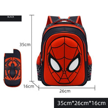 Load image into Gallery viewer, Spiderman School Bag Captain America Children Anime Figure Backpack Primary Kids