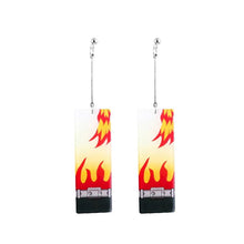 Load image into Gallery viewer, The KedStore F-1 Hot Anime Earrings for Demon Slayer Tanjiro Nezuko Cosplay Props Jewelry Accessores Double-sided Acrylic Charm Unisex