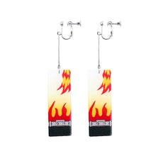Load image into Gallery viewer, The KedStore F-3 Hot Anime Earrings for Demon Slayer Tanjiro Nezuko Cosplay Props Jewelry Accessores Double-sided Acrylic Charm Unisex