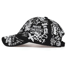 Load image into Gallery viewer, Graffiti printing baseball cap Adjustable cotton hip hop street hats Spring summer outdoor leisure hat