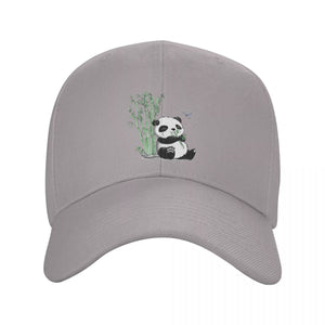 The KedStore Gray / Baseball Cap Panda print Baseball Cap -100% Cotton