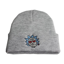 Load image into Gallery viewer, The KedStore Gray Hat Rick &amp; Morty Embroidery Beanie Knitted Hat