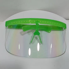Load image into Gallery viewer, The KedStore Green-Clear Mirror / SHOW AS PICTURES Oversize Shield Visor Sunglasses - ALOZ MICC