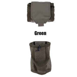 Tactical Roll-Up Mag Mesh Dump Pouch Magazine Mini Foldable Net Pocket EDC Tactical Outdoor Sport Hunting Bags 5OOD Cordura