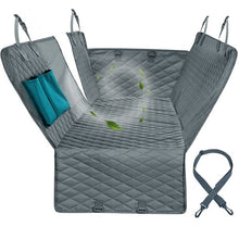 Load image into Gallery viewer, The KedStore Grey / 152x143cm / United States Dog Car Seat Cover with View Mesh / Waterproof Pet Carrier Back Seat Mat Hammock