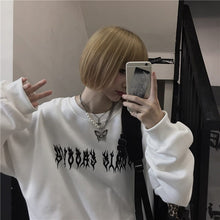 Load image into Gallery viewer, Harajuku Oversized Hoodie Retro Gothic Punk Anime Print