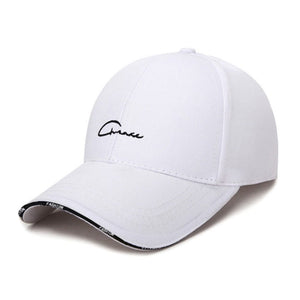 Hat Men and Women Spring and Summer Baseball Cap Black and White