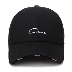 Hat Men and Women Spring and Summer Baseball Cap Black and White