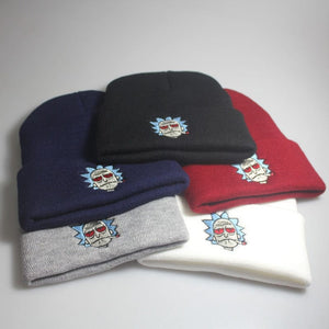 The KedStore Hat Rick & Morty Embroidery Beanie Knitted Hat