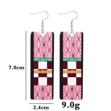 Load image into Gallery viewer, The KedStore Hot Anime Earrings for Demon Slayer Tanjiro Nezuko Cosplay Props Jewelry Accessores Double-sided Acrylic Charm Unisex