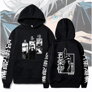 Jujutsu Kaisen Anime Hoodie Gojo Satoru Print Hooded Pullover Harajuk Men’s Streetwear Fashion Casual Spring and Autumn Clothes