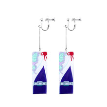 Load image into Gallery viewer, The KedStore K-3 Hot Anime Earrings for Demon Slayer Tanjiro Nezuko Cosplay Props Jewelry Accessores Double-sided Acrylic Charm Unisex