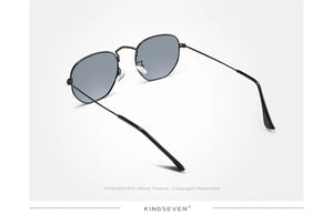 KINGSEVEN 2023 Classic Reflective Sunglasses Men Hexagon Retro