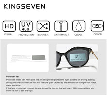 Load image into Gallery viewer, KINGSEVEN 2023 Polarized Women&#39;s Sunglasses Gradient Lens Luxury Sun glasses Brand Lentes de sol Mujer