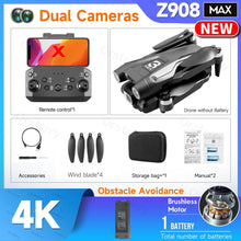 Load image into Gallery viewer, The KedStore Max Black with 1 B / United States Z908 Pro / MAX Drone Professional 4K HD Camera Mini Dron Optical Flow Localization 3-sided Obstacle Avoidance Quadcopter Toy