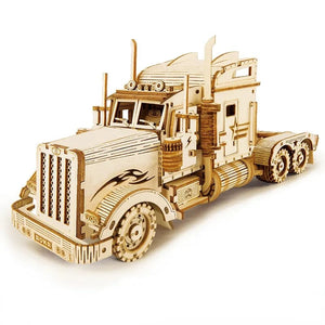 The KedStore MC502 Train Model 3D Wooden Puzzle Toy Assembly Locomotive Model Building Kits for Children Building Toy