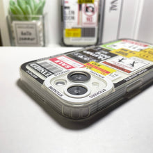 Load image into Gallery viewer, The KedStore Mix Labels Collage Stickers Aesthetic Phone Case For iPhone 14 13 12 11 Pro Max Mini XS X XR SE 7 8 Plus Clear Soft Cover