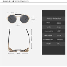 Load image into Gallery viewer, The KedStore MUSELIFE Retro Round Metal Sunglasses Steampunk Men Women Glasses Oculos De Sol Shades UV Protection