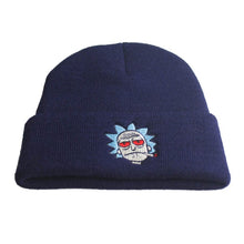 Load image into Gallery viewer, The KedStore Navy Blue Hat Rick &amp; Morty Embroidery Beanie Knitted Hat