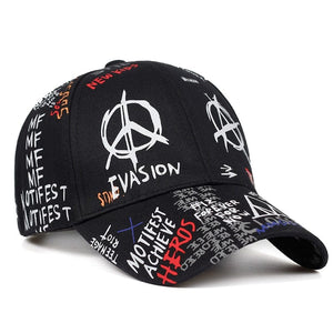 New graffiti printing baseball cap 100%cotton fashion casual hat men and women adjustable sun caps hip hop hat
