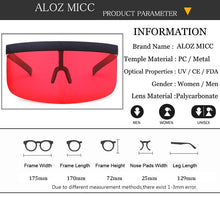 Load image into Gallery viewer, The KedStore Oversize Shield Visor Sunglasses - ALOZ MICC