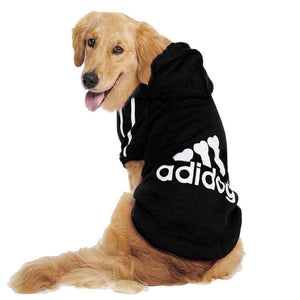 Pet Dog Hoodie Clothes for Medium Large Dogs, Fleece Warm Hooded Jacket Sweatshirt, Coat