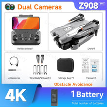 Load image into Gallery viewer, The KedStore Pro Gray with 1 B / United States Z908 Pro / MAX Drone Professional 4K HD Camera Mini Dron Optical Flow Localization 3-sided Obstacle Avoidance Quadcopter Toy