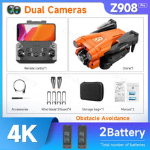 Load image into Gallery viewer, The KedStore Pro Orange with 2 B / United States Z908 Pro / MAX Drone Professional 4K HD Camera Mini Dron Optical Flow Localization 3-sided Obstacle Avoidance Quadcopter Toy