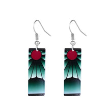 Load image into Gallery viewer, The KedStore R-2 Hot Anime Earrings for Demon Slayer Tanjiro Nezuko Cosplay Props Jewelry Accessores Double-sided Acrylic Charm Unisex