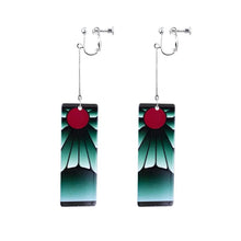Load image into Gallery viewer, The KedStore R-3 Hot Anime Earrings for Demon Slayer Tanjiro Nezuko Cosplay Props Jewelry Accessores Double-sided Acrylic Charm Unisex