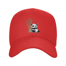 Load image into Gallery viewer, The KedStore Red / Baseball Cap Panda print Baseball Cap -100% Cotton