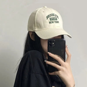 Retro Washed Cotton Baseball Cap Men Women Letter Embroidery Hip Hop Hat Unisex Spring Summer Adjustable Snapback Sports Caps