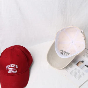 Retro Washed Cotton Baseball Cap Men Women Letter Embroidery Hip Hop Hat Unisex Spring Summer Adjustable Snapback Sports Caps